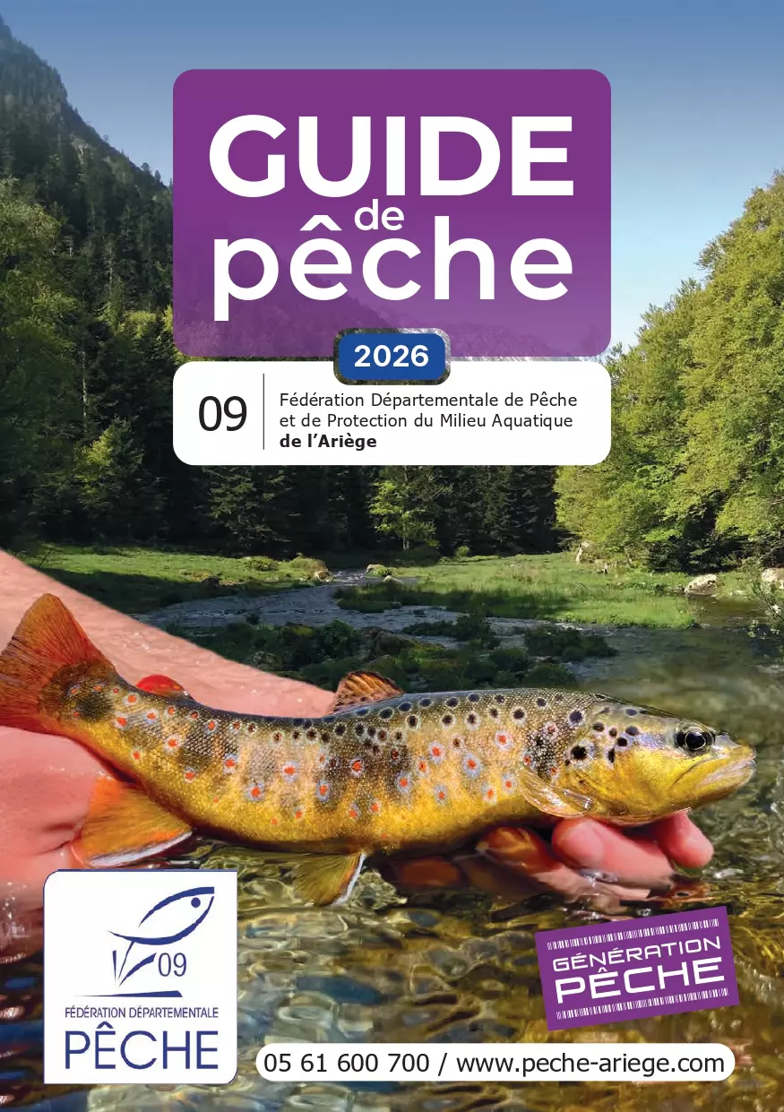 couverture du guide de pêche 2026